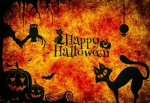 Stół na Halloween: dekoracje bez przeszkód przy jedzeniu