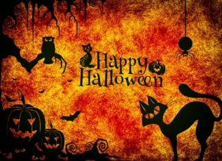 Stół na Halloween: dekoracje bez przeszkód przy jedzeniu